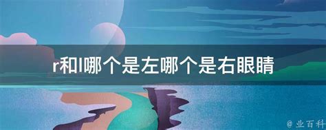 右邊左邊|R和L哪個是左？哪個是右，「R」和「L」哪個是左右？